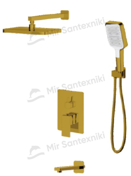 Встраиваемый в стену однорычажный смеситель для душа Debora DBR303-03MS